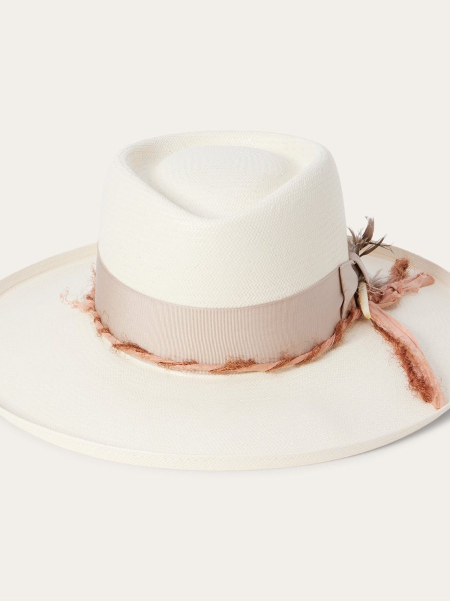 Kings Row Shantung Straw Fedora