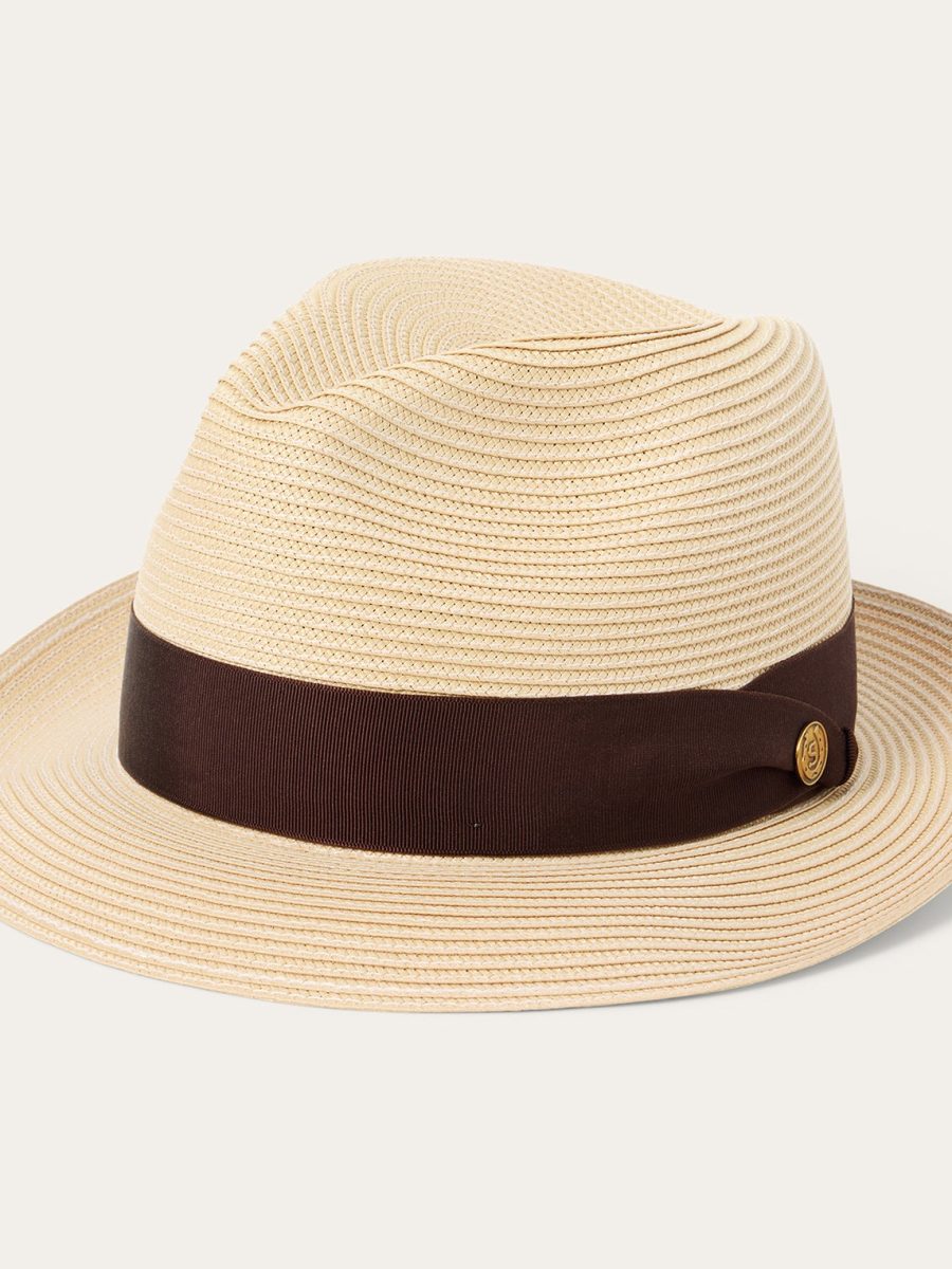 Rosebud Straw Fedora
