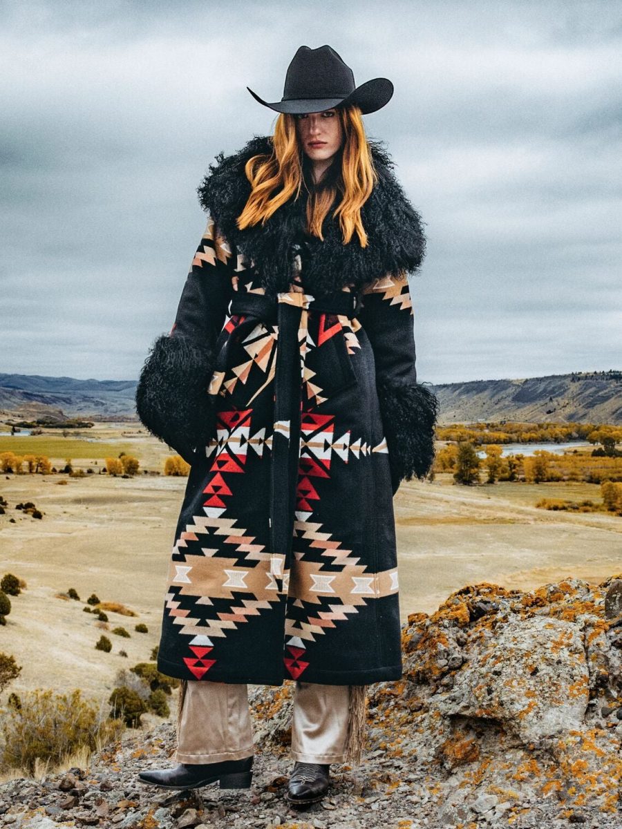 Stetson x Lindsey Thornburg Shearling Duster