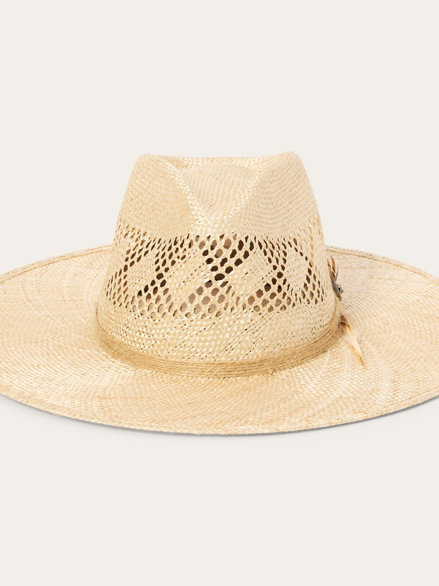 Chorus Straw Flat Brim Hat