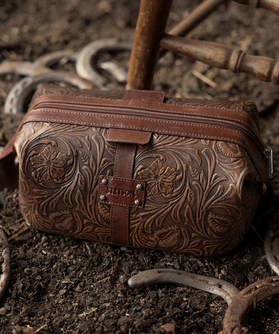 160th Anniversary Tooled Leather Dopp Kit