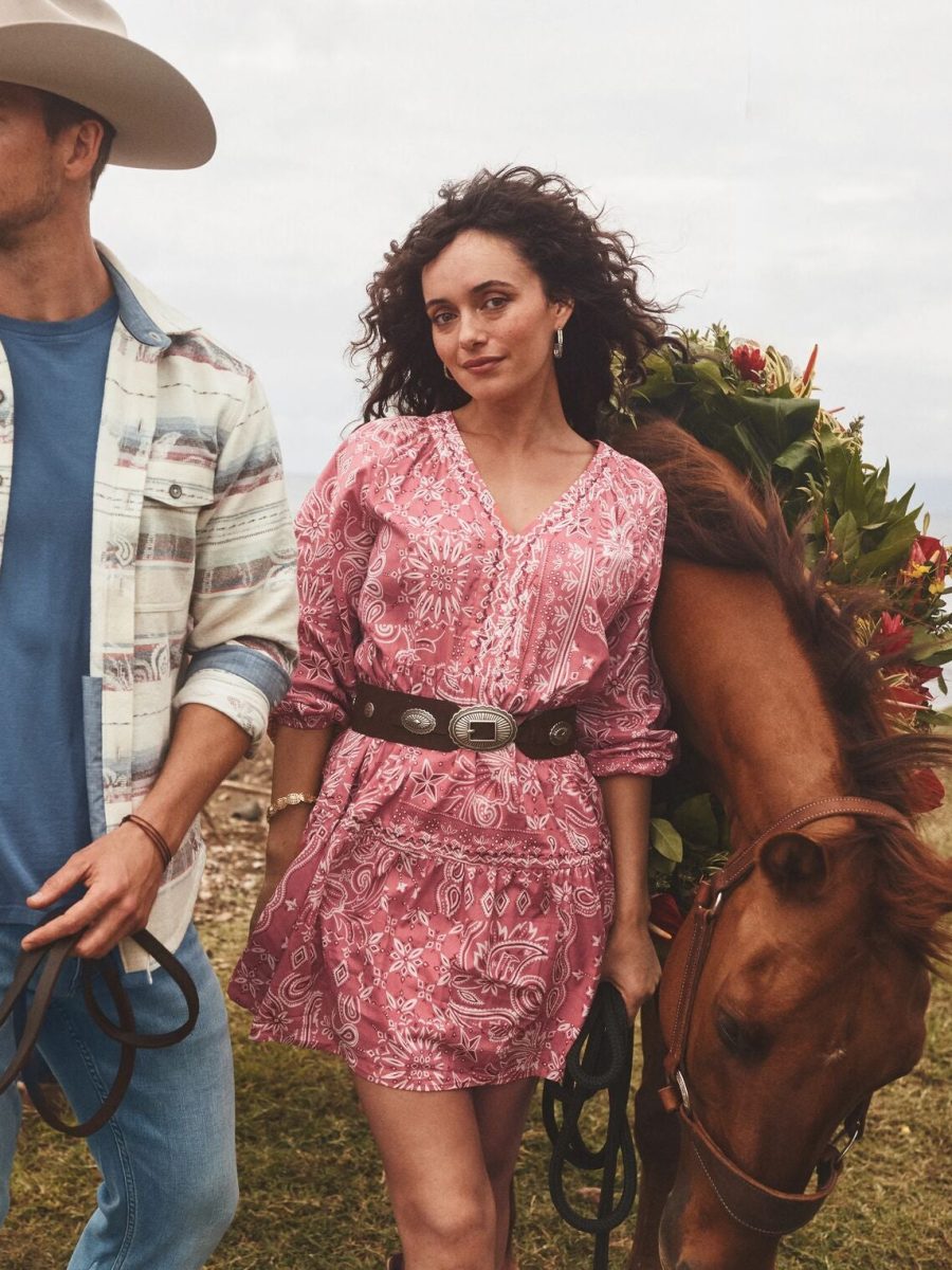 Tommy Bahama x Stetson Bandana Bay 3/4-Sleeve Dress