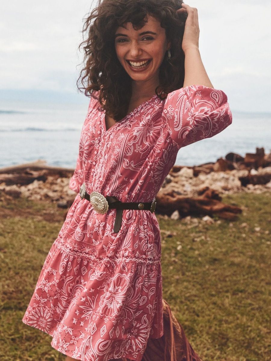 Tommy Bahama x Stetson Bandana Bay 3/4-Sleeve Dress