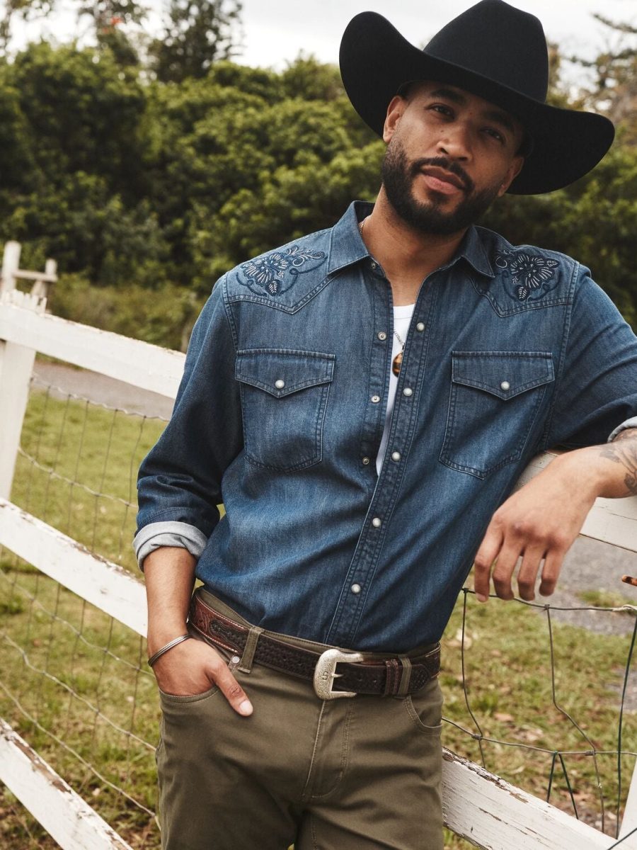Tommy Bahama x Stetson Tooled Leather Belt
